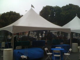 20 x 20 Quick Peak Tent - Price includes delivery, set up and breakdown in most cases - These tents are large structures and need to be assembled and secured with heavy weights by a professional staff
