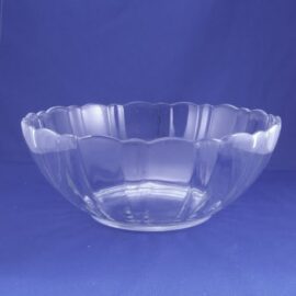 Scalloped glass bowls
