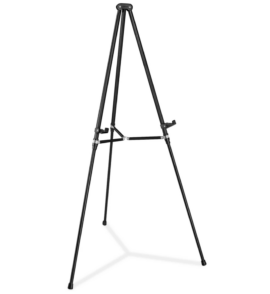 Black folding easel