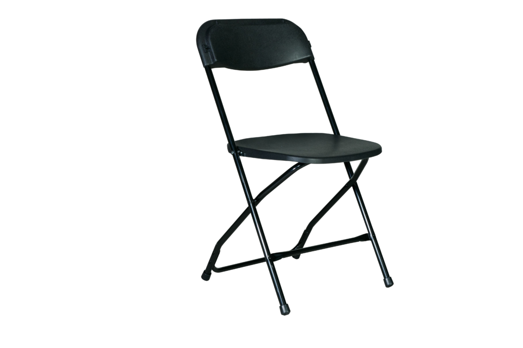 Black Plastic Metal Frame Folding Chair Piedmont Party Rentals   BLACK PLASTIC METAL FRAME FOLDING CHAIR 1024x683 