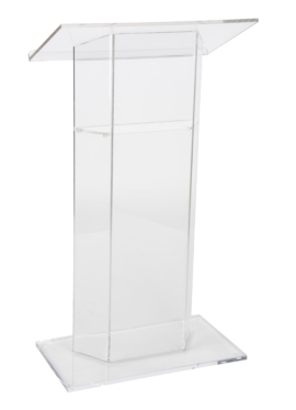 Plexiglass Podium 46"h x 2'w