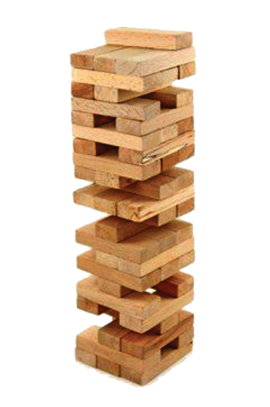 Super Jenga - table not included