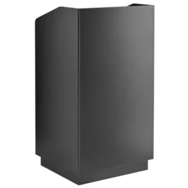 Black podium