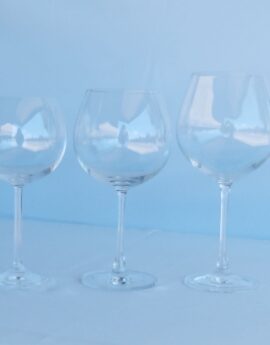 Burgundy glassware