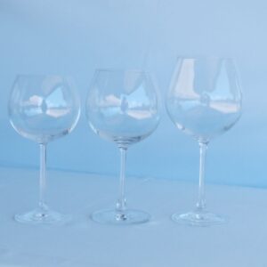 Burgundy glassware