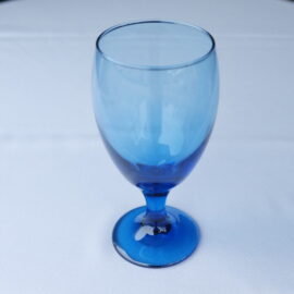 Tidal blue water goblet