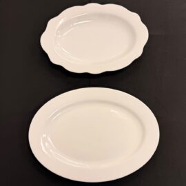 Serving platters, oval