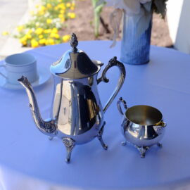 Silver teapots